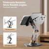 360 Degrees Rotatable Phone Stand Foldable Desktop Holder for Phone Multi-angle Phone Holder with Non-Slip Base