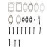 24pcs Exhaust Manifold Bolt Gasket Kit Metal Alloy Replacement for Dodge for Cummins 5.9L 12V