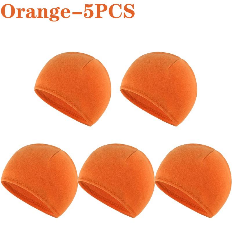 1-5PCS Unisex Winter Skull Cap Soft Polar Fleece Beanie Thick Warm Windproof Ski Hat Outdoor Cap Suitable for Both Men and Women