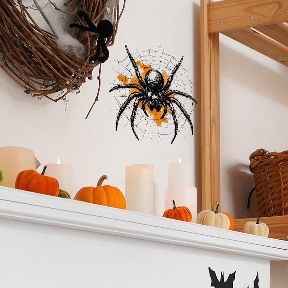Spider Halloween Webs Bedroom Living Room Foyer Home Decoration Wall Stickers