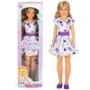 Articulated Doll - COLORBABY - 85 Cm - Blonde Hair - Articulated - Stars Dress - Velcro Clothes - For Styling