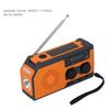 Solar Hand Powered Radio Emergency  r LED Flashlight IPX3 Waterproof Radio with Hand Crank 5000mah Battery