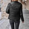 Women's Jacket Short Loose Casual E Stand-up Collar Zipper Pocket Cotton Jacket Female Explosion