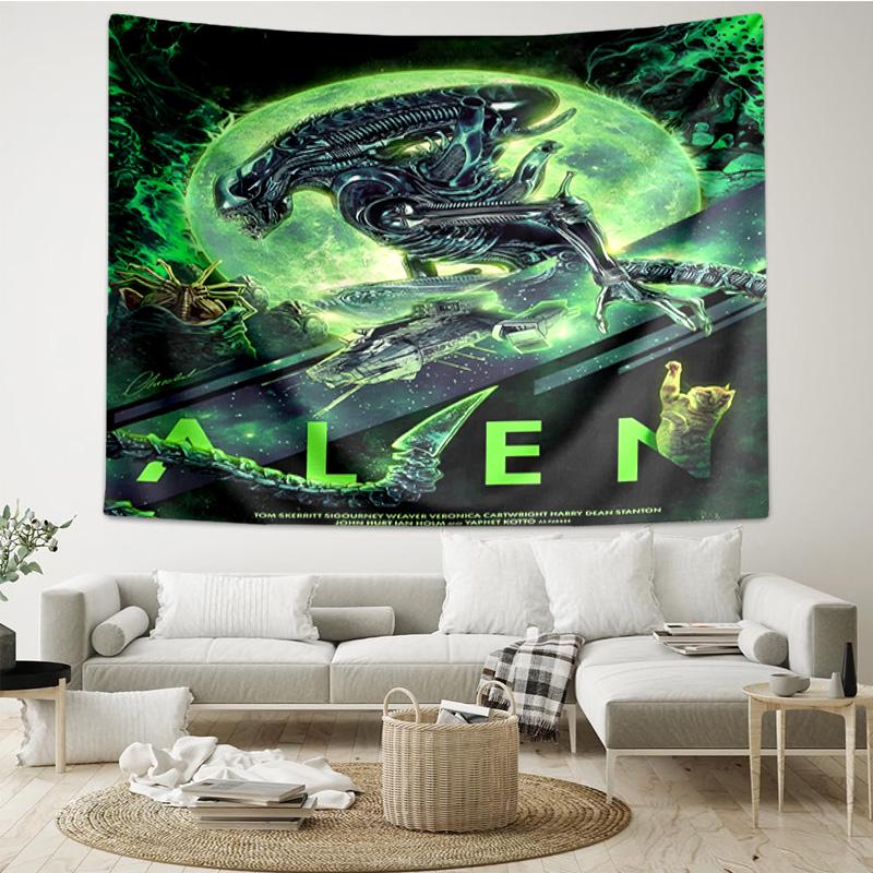 Alien Ornate Frame Quick-Dry Tapestry Hanging for Bedroom,Livingroom, Playroom,Decor Art Room Wall Tapestry Holiday and Birthday Gifts