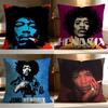 Fashion J-Jjimi Hendrixed Cushion Cover Soft Washable Pillow Case Multi-Scene for Couch Bed Travel Office Use