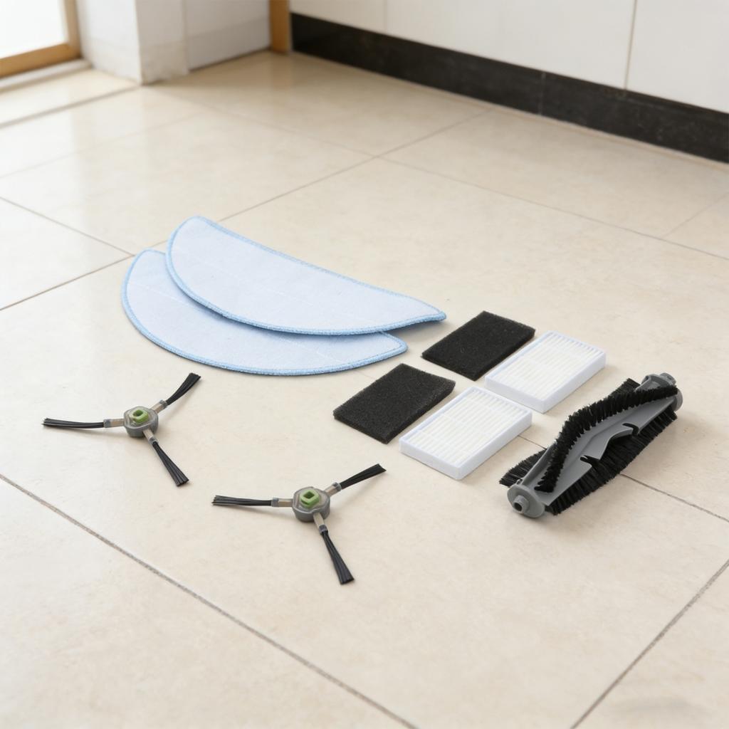 Main Brush Robot Vacuum Parts Side Brush Mop Cloth