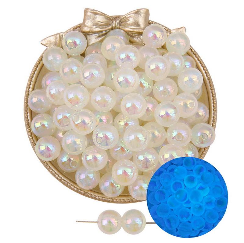 Night Glow Fantasy Ball Beads Fine Sparkling Acrylic for DIY Necklace Bracelet Earring