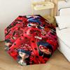 Wunderbare Ladybug Thema Automatischer Regenschirm Geeignet für Reisen Tragbarer Regenschirm Outdoor Sonnenschirm Geschenk Tägliche Notwendigkeiten
