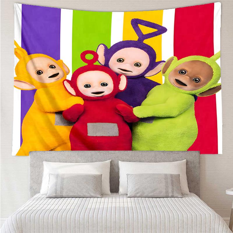Tele-tubbies Celebration Tapestry Hanging for Bedroom,Livingroom, Playroom,Decor Art Room Wall Tapestry Holiday and Birthday Gifts