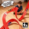 Hot Flexible Race Track Children Toys Diy Double-Track Racing Car Ramp Track, Compatible4 Cars Portable Rolls Up Race Tracks