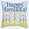 HOT Fashion Hanukkahs Pillow Covers Cartoon Sofa Decorative Home Doublesided Printing Short Plush Cute Cushion Cover Gift