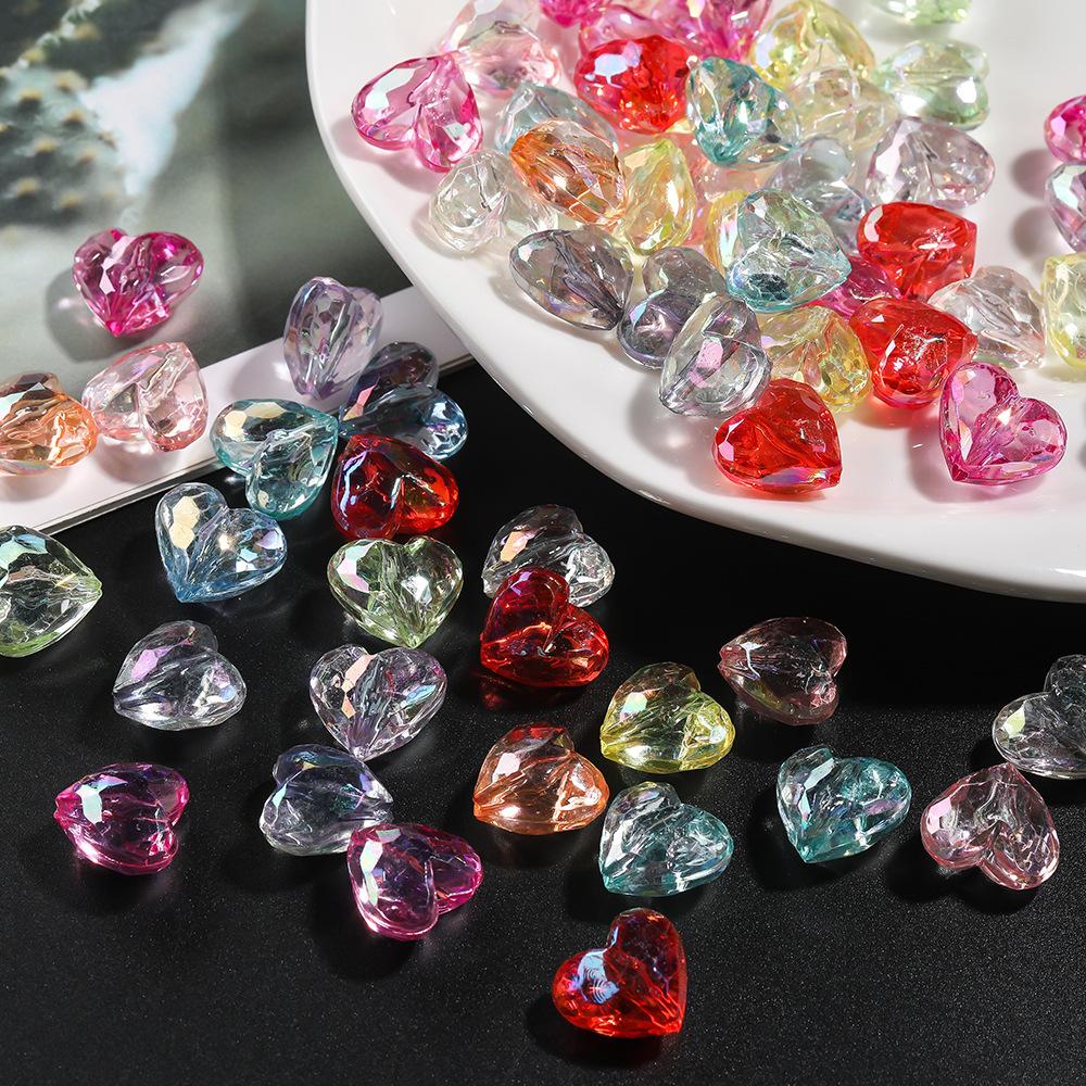 20Pcs Symphony Acrylic Love Crystal Beads DIY Jewelry Accessories