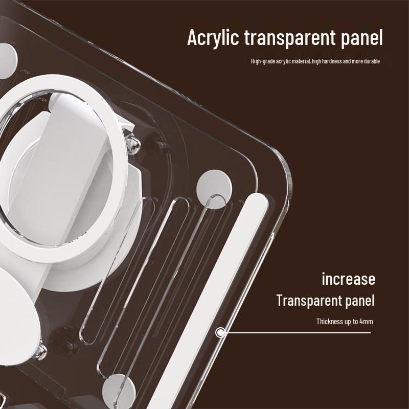 Acrylic Portable Foldable Phone & Tablet Stand for Outdoor & Broadcast Use