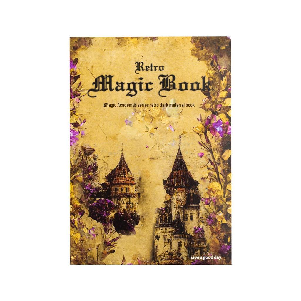 Retro Dark Style Journal - A Beautiful Day Magic Academy Series: 60 Sheets, 6 Designs