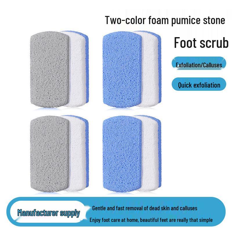 Two-Tone Pumice Foot Scrubber and Sole Massager for Callus Removal