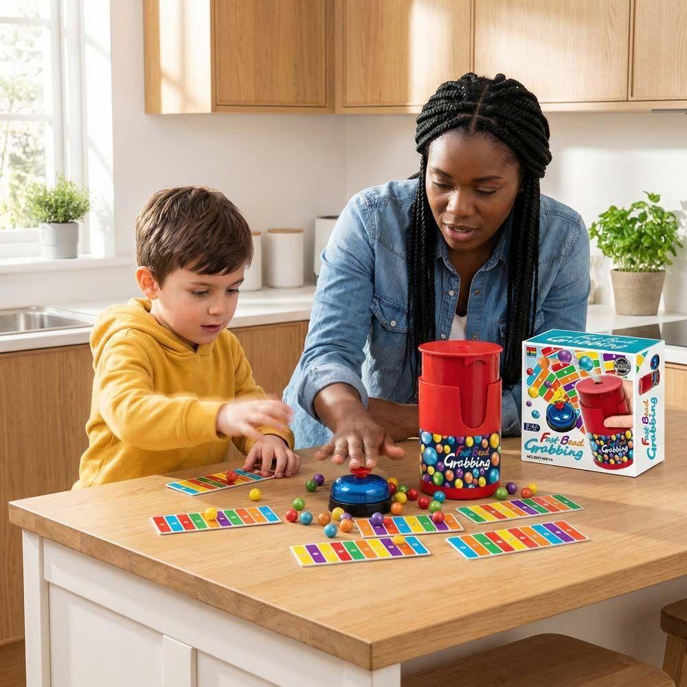 Colorful Ball Bead Grabbing Board Game Exciting Bells Bingo Board Games Party Punishment