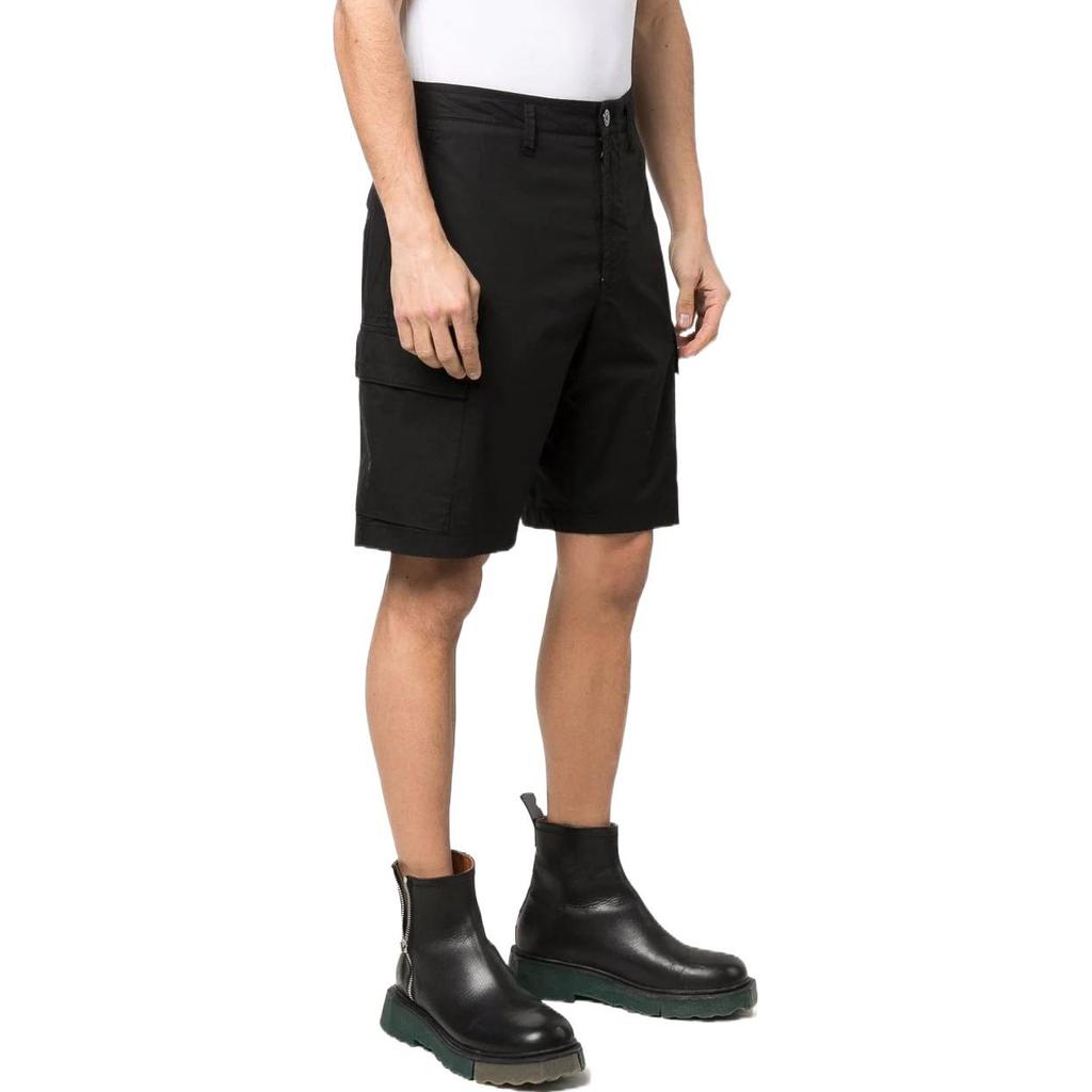 STONE ISLAND Logo Patch Mid Rise Cargo Shorts 7615L0803-V0029