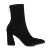 "2022 Early Spring European/American Knitted Elastic Boots: Mid-Tube Skinny Socks, Pointed High Heeled, Thick Short Women's Boots"