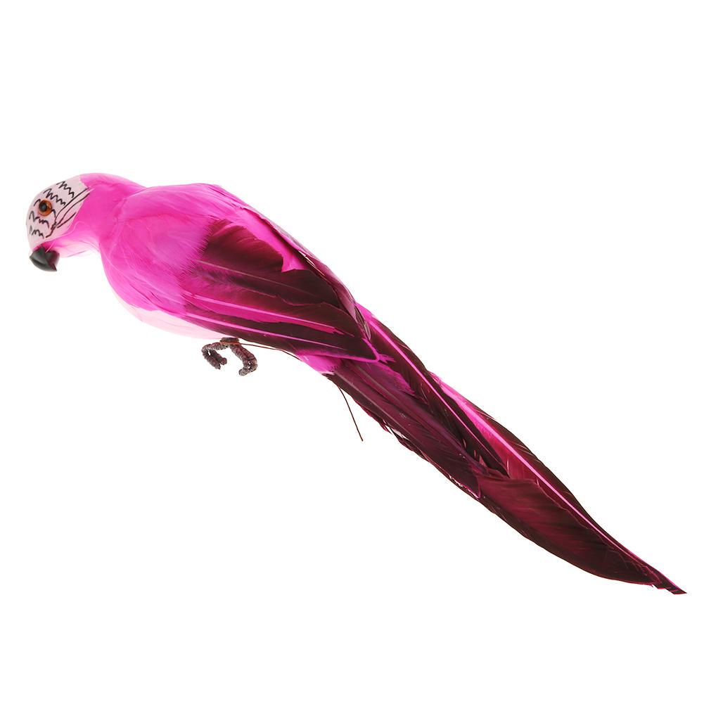Uk Kreative Schaum Feder künstliche Papageien Imitation Vogel Modell Garten Dekor