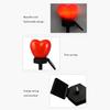 Outdoor Solar Garden Stake Lights Waterproof Solar Red Heart Shaped Pathway Lamps Landscape Lamp