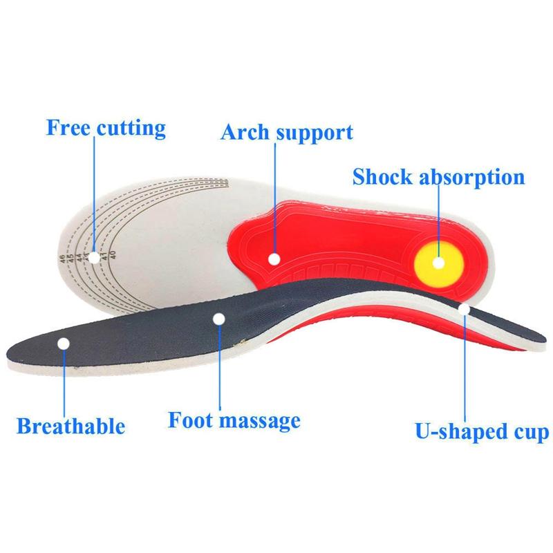 Orthopedic Insoles for Flat Foot Orthotics Gel shoes sole Insert Pad Arch Support Pad For Plantar fasciitis Feet Care man women