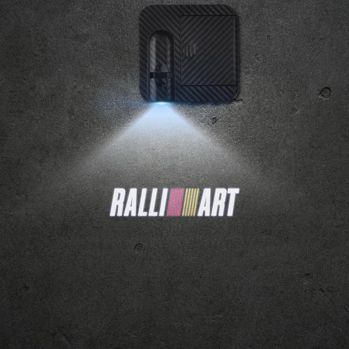 

1/2PCS For Mitsubishi Ralli Art Pajero EVO Outlander Colt Galant Car Door Welcome Lights Laser Projector Logo Wireless Sensing 1 PCS