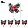 Artificial Pinecone Berry Pine Needle Branch Christmas Simulation Plant DIY Garland Gift Decoration Christmas Party Decoration