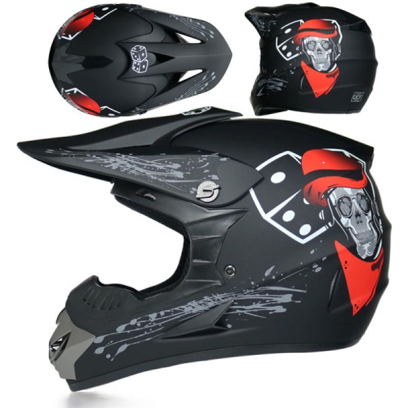 Full Face ABS Off-Road Motorcycle Helmet Men Women Lightweight Safety Gear In Multiple Colors Sizes