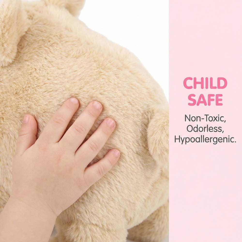 Can Walking Electric Pig Plush Toy with Wagging Tail Stuffed Animal Pig Doll  Interactive Play