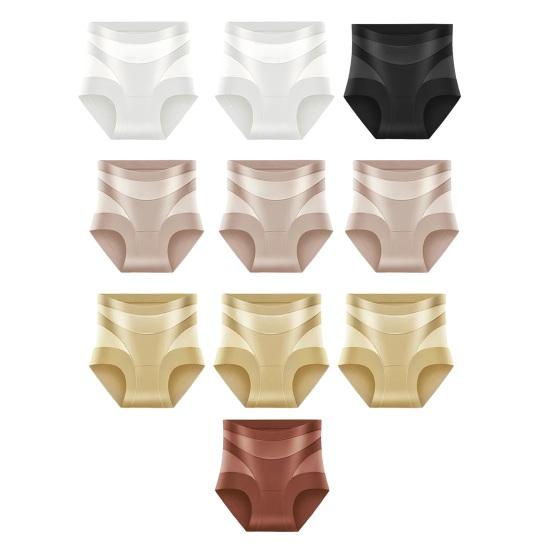 10 Pcs Tummy Control Shapewear Panties for Women High-Waisted Seamless Underwear Butt Lifting M B