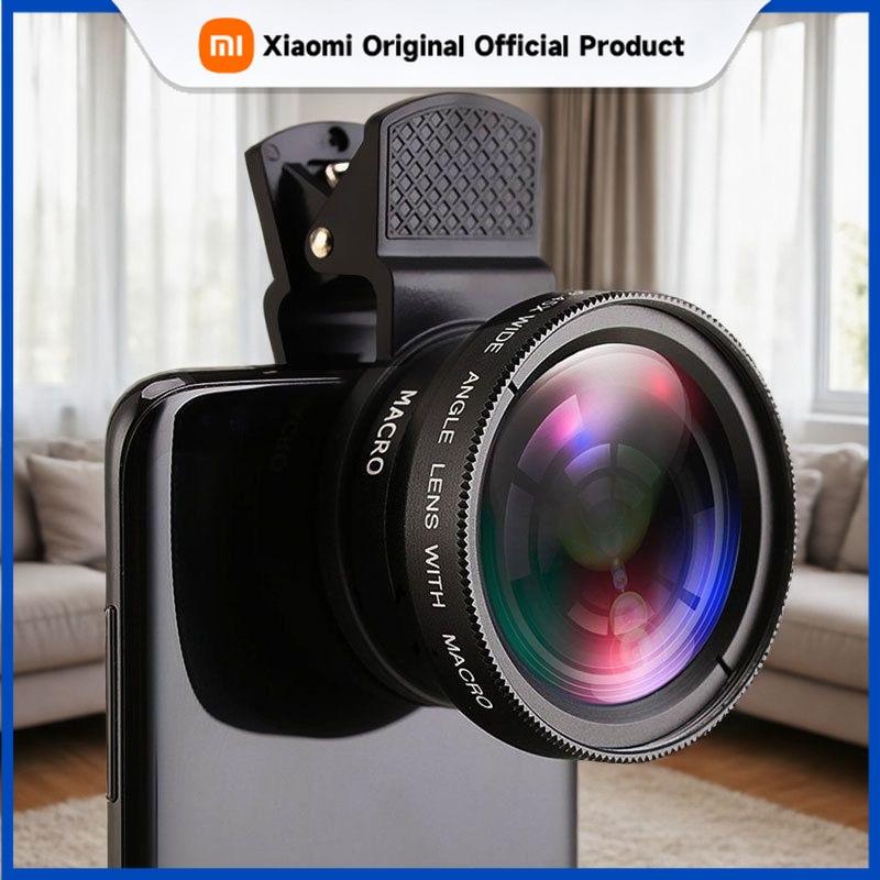 Xiaomi Lente Fish Eye per Telefono Cellulare 2 in 1 0.45X Super Grandangolare 12.5X Macro HD Lente per Fotocamera Universale iPhone 13 12 11 Telefono Android