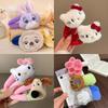2025 Autumn/Winter Plush Cartoon Bear & Cat Snap Hair Clips for Girls