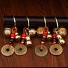 Mini Baifu Cylinder Brass Keychain Car Key Pendant Wudi Qian Gourd Scenic Spot Small Commodities
