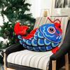 Chinese Dancing Lion Pillow Thick Soft Hand Cushion Warmer Chinese New Year National Style Auspicious Sofa Decoration Chair Pad Car Seat Pillow