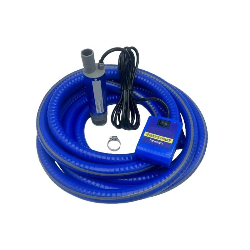 Easy Carry Electric Oil Water Pump with Overheat Defense Quick Draining Metal Body for Automotive Agricultural Use