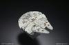 BANDAI SPIRITS Star Wars Vehicle Model 006 Millennium Falcon Plastic Model Packaging Pre-Colored (New Version)
