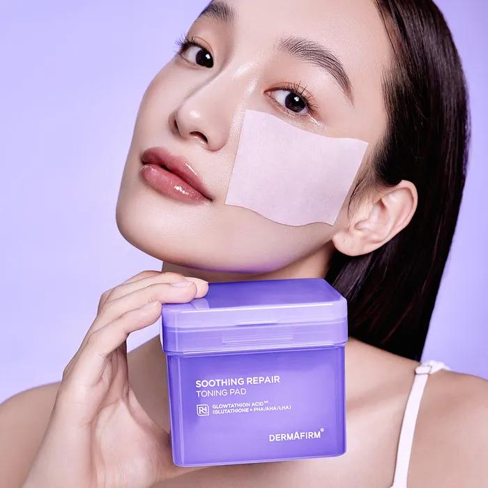 [5 x 1ml toning creams included] Soothing Repair Toning Pad R4 70 sheets