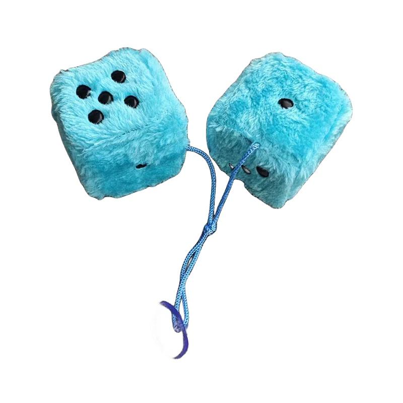 Soft Plush Dice Toy Hanging Decoration For Car Festive Ornament
