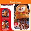 Wind Dancing Octopus Up Toy With Santa Claus And Elk Design For Christmas Gift