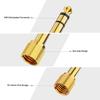 Stereo Mini Plug to Stereo Standard Stereo Plug to Stereo Jack Adapter to to with Screw Gold Plated Amplifier Headphone Conversion Plug,CableCreation