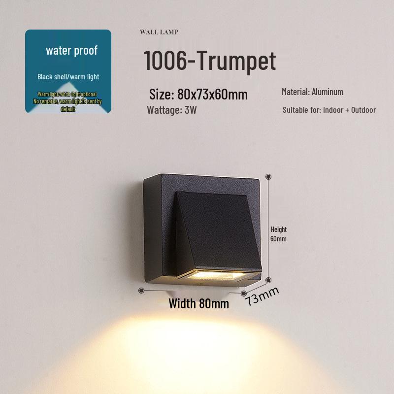 Waterproof Outdoor Wall Light – Villa, Garden, Balcony, Courtyard & Entrance