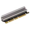 M.2 NVMe SSD To PCIe Adapter PCIe 4.0 Aluminium Alloy Plug and Play M.2 PCIe Adapter Card for Desktop X16 Slot
