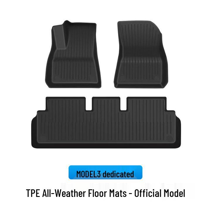 Custom TPE Floor and Trunk Mats for Tesla Model 3 & Y