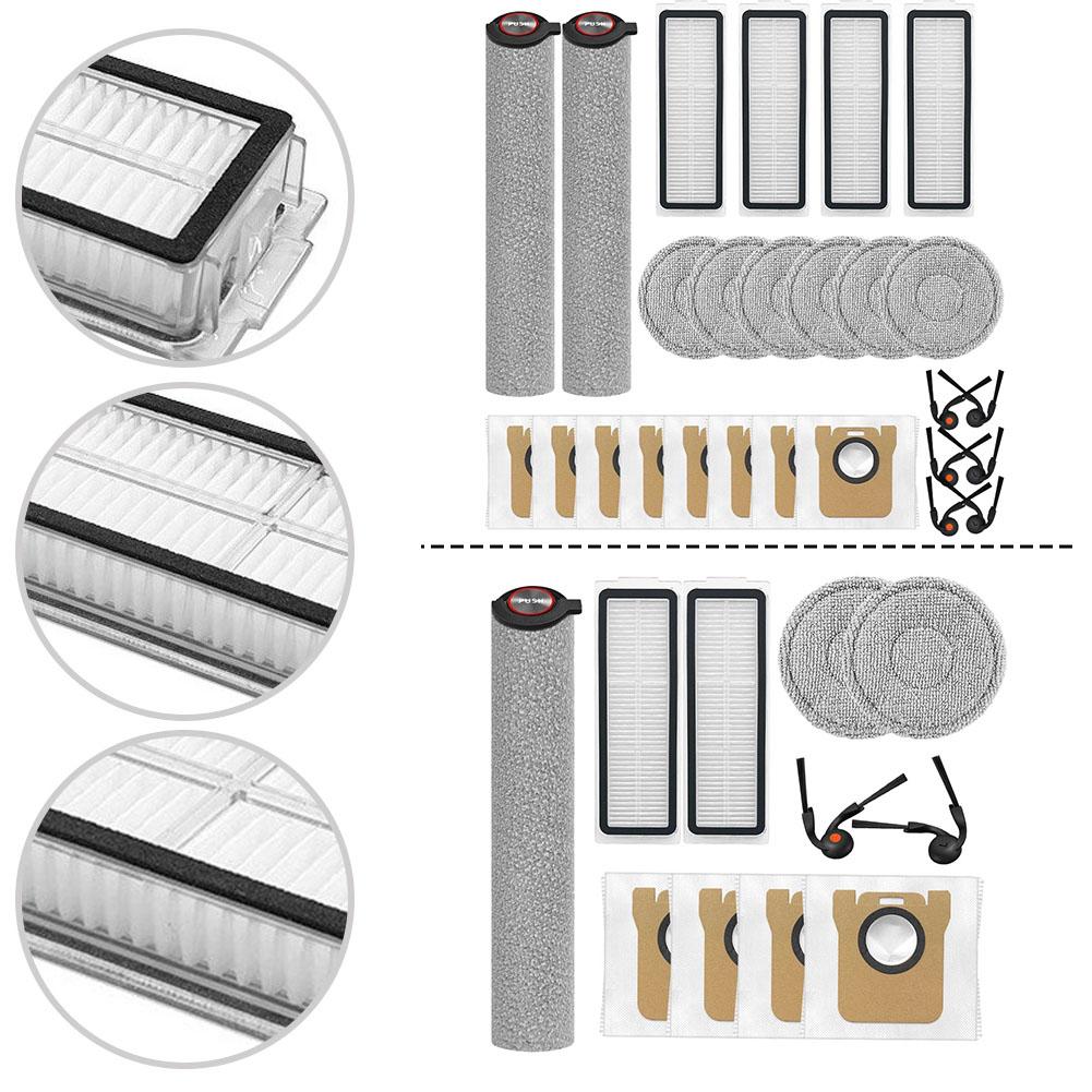 Main Side Brush Mop Cloth Kit For Mijia Robot Vacuum 6 Max / PV11CN Main Side Brush Mop Cloth Vacuum Cleaner Accessories