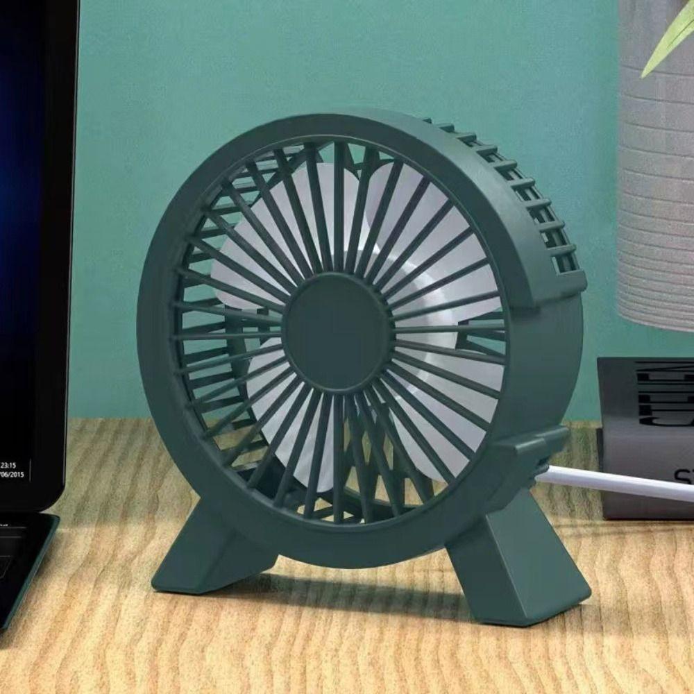 Quiet Motor USB Desk Fan USB Powered Desktop Fan Portable Quiet Cooling Fan Dormitory Use
