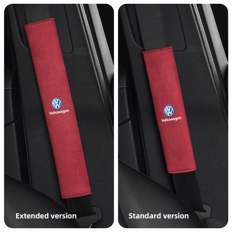 BIG1 Car Seat Belt Pad Safety Strap Shoulder Cover Soft Mat Accessories For VW Golf Polo Tiguan Touran Jetta Passat CC T5 GTI Magotan