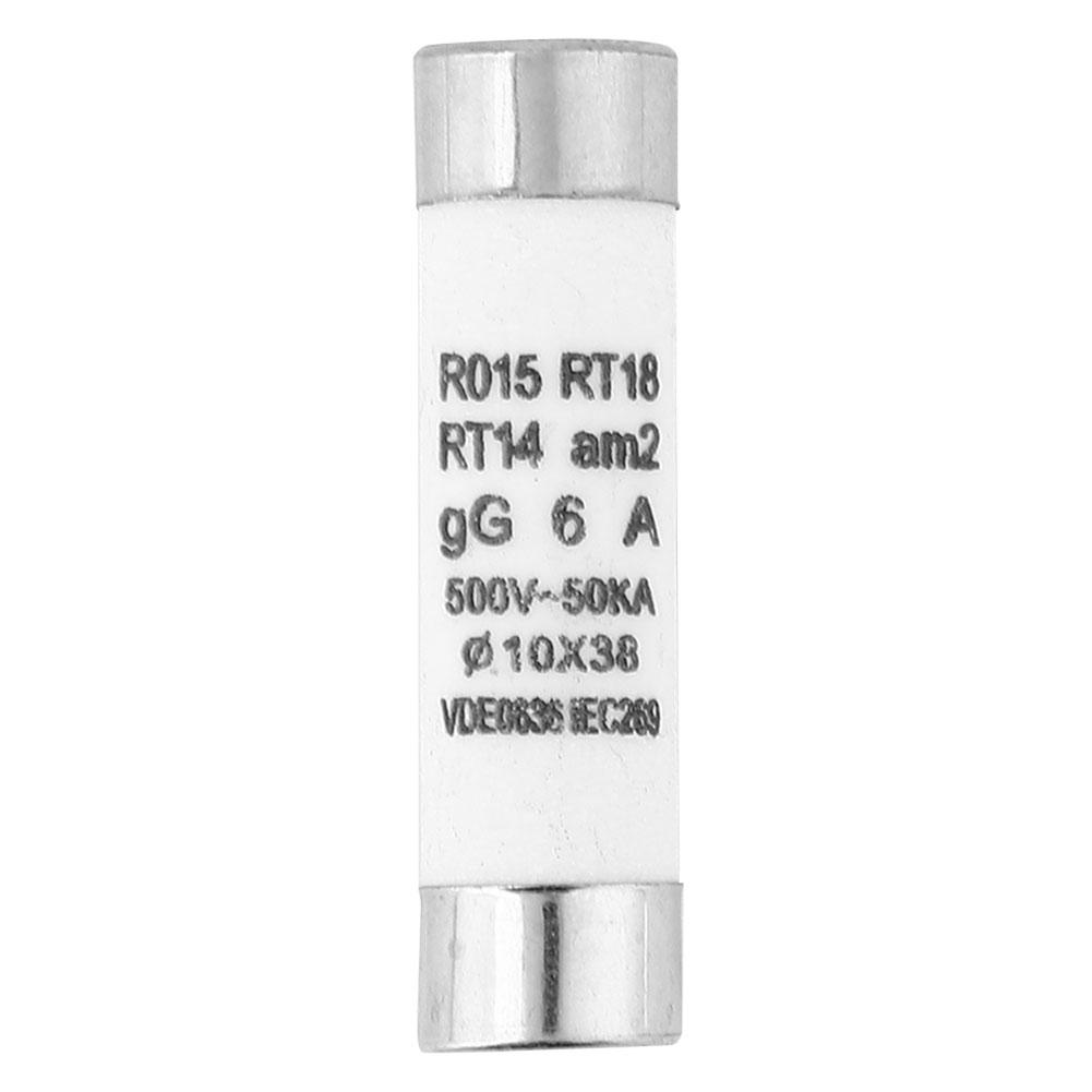 

10 шт. циліндричних запобіжників з високою відключаючою здатністюз Індикаторним Пристроєм 10x38 380500VAC(6A)