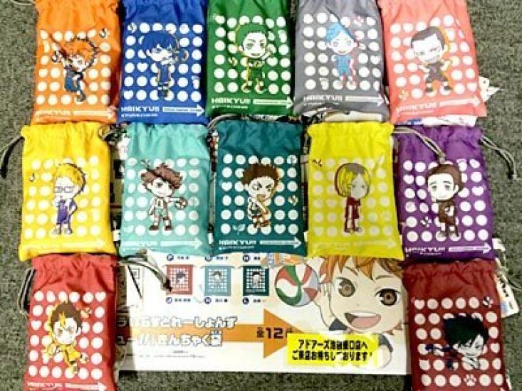 

Кьюн Чара Иллюстрации Набор из 12 штук на шнурке «Haikyu!!»! Сумки,