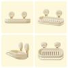 UFORU Kitchen storage rack sink cloth drain rack sponge scrub hand liquid free punching suction cup plastic storage rack
