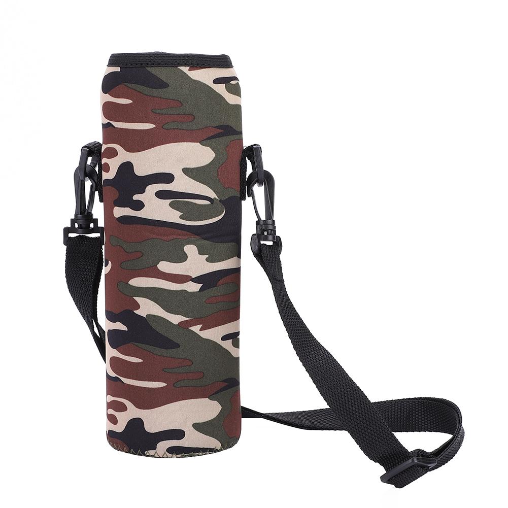 Outdoor Sports Water Bottle 1L Thermal Holder Bag Scald Proof Case Cover Sleeve with Strap